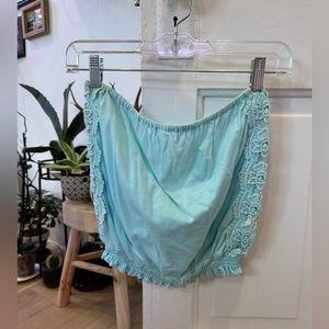 O’Neill Teal Lace Tube Top